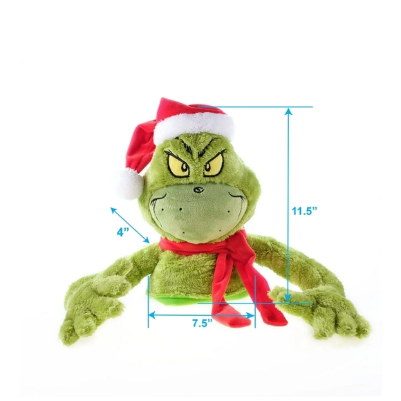 Dr Suess The Grinch Tree Hugger Tree Topper Christmas Holiday Decoration New - Picture 3 of 4